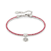 Nomination CHIC&CHARM COLORS EDITION Armband aus 925er Silber, mit Cubic Zirkonia verziert (035_(Lebensbaum, Rot))